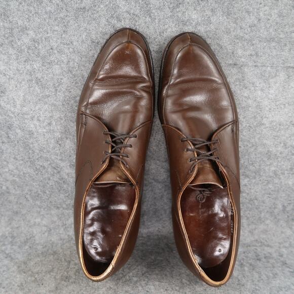 Supreme Shoes Mens 11.5 Oxfords Derby Split Toe Leather Vintage Classic AA Brown - Picture 9 of 14